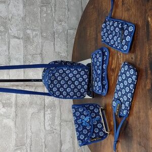 Batik Keris Floral Print Quilted Accessories 5 pc Suite